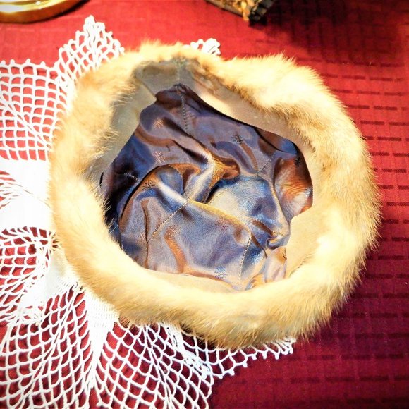 Vintage ~~~ REAL MINK ~~~ HAT ~~~ Never Worn - Picture 4 of 4
